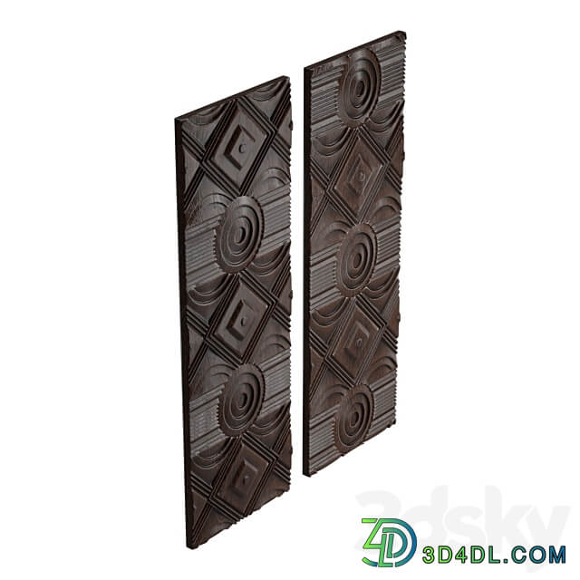 Asuka Wood Wall Panels Other decorative objects 3D Models