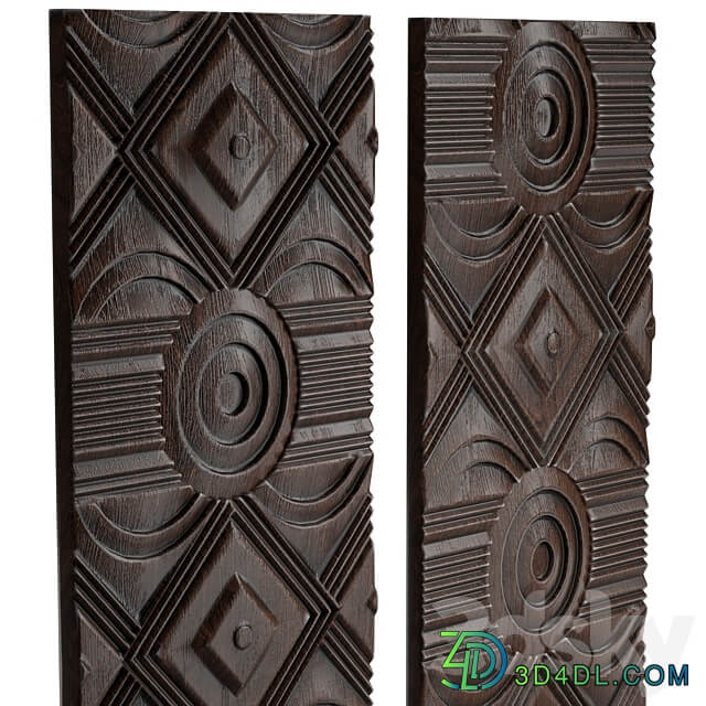 Asuka Wood Wall Panels Other decorative objects 3D Models