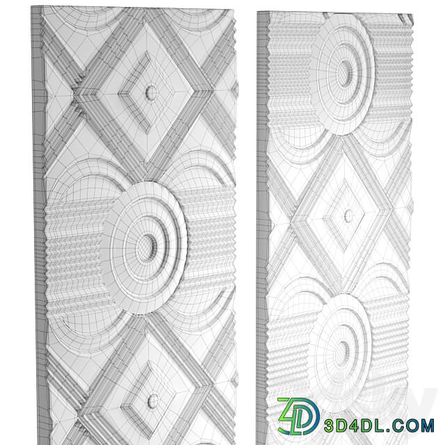 Asuka Wood Wall Panels Other decorative objects 3D Models