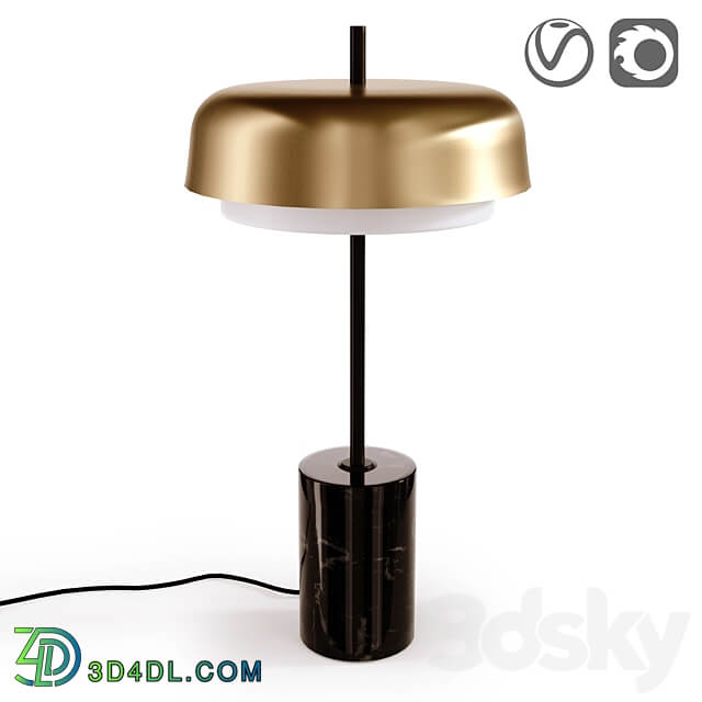 Direct lamp made of metal and marble Clepsos 3D Models