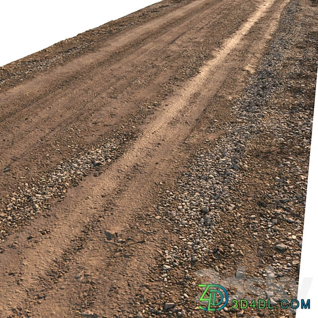 spring road material 02 3D Models