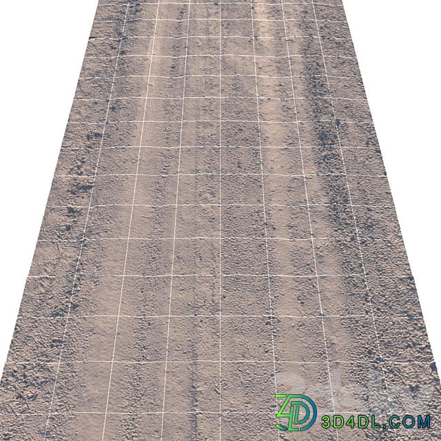 spring road material 02 3D Models