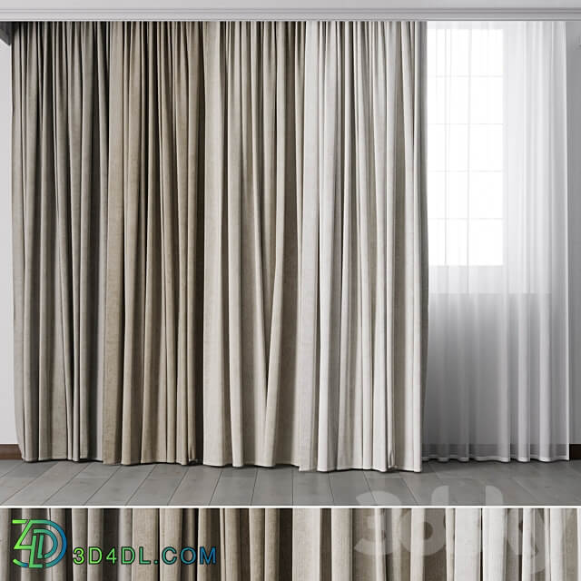 hadi curtain 64 3D Models