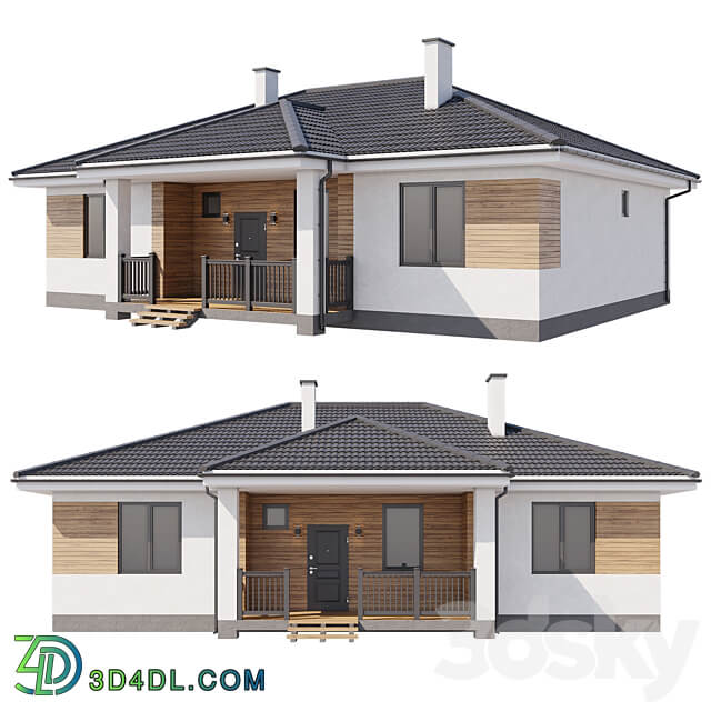 Country house 120 sq.m. 3D Models