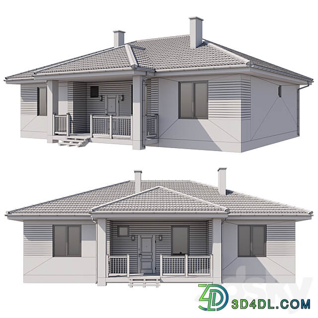 Country house 120 sq.m. 3D Models