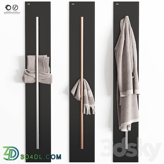 towel set 002 3D Models