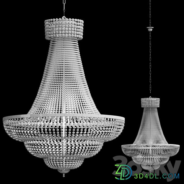 Chandelier Crystal chandelier Pendant light 3D Models