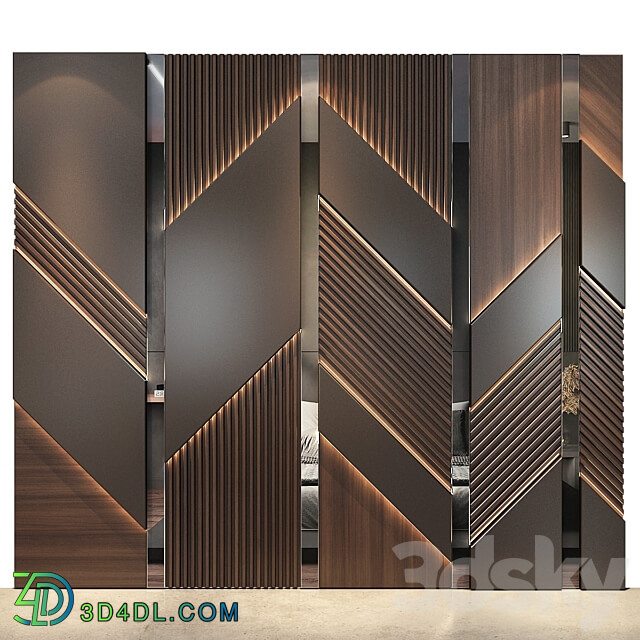 wall panels set 106 3D Models