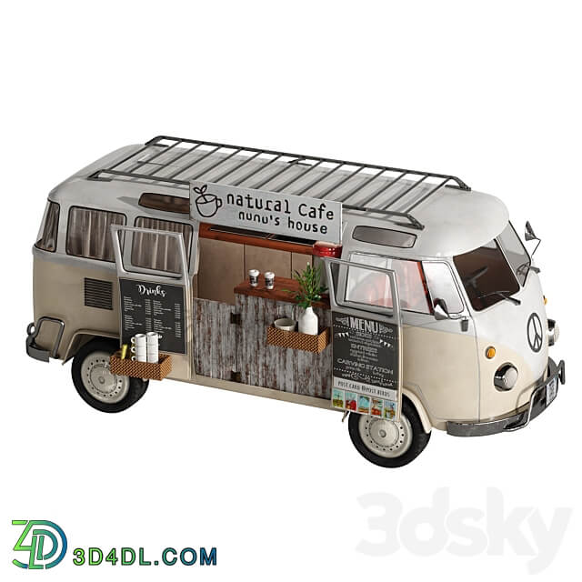 Natural Cafe Van 3D Models