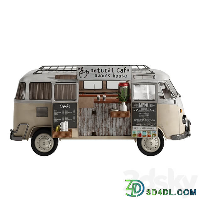 Natural Cafe Van 3D Models