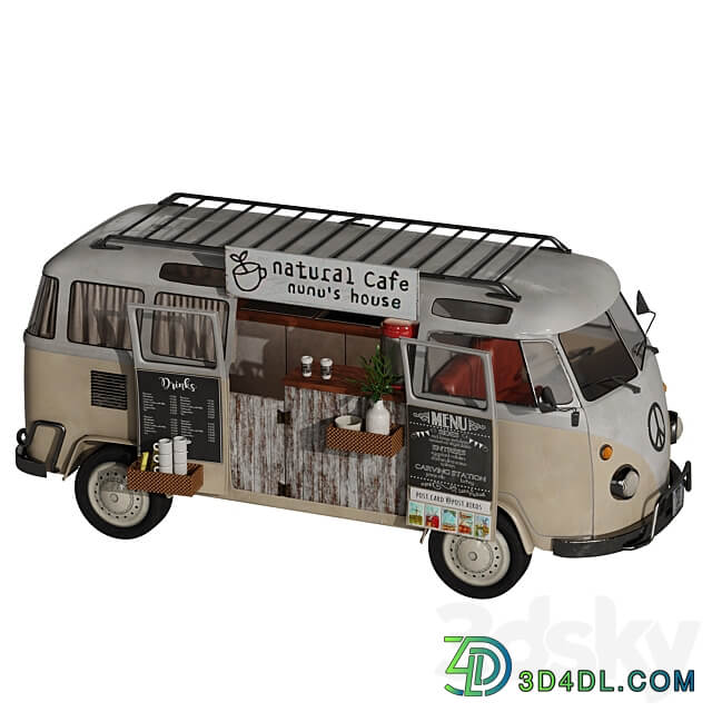 Natural Cafe Van 3D Models