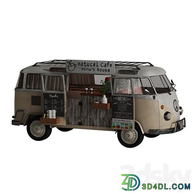 Natural Cafe Van 3D Models