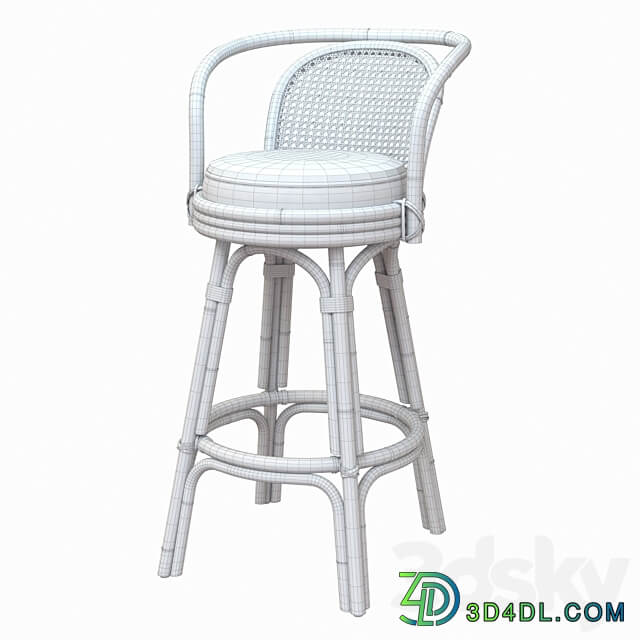 Cuban Barstool Lincoln Brooks 3D Models