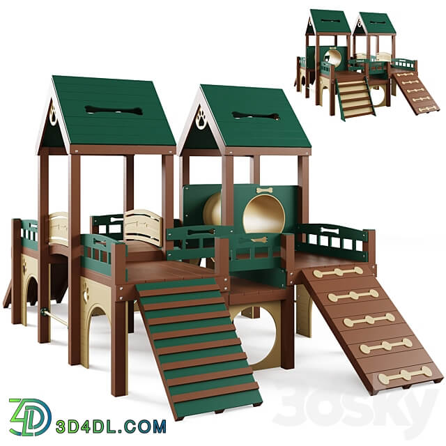 Dog training ground equipment 3 by TerraBound Solutions Other 3D Models