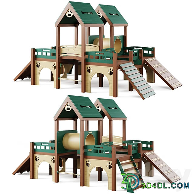 Dog training ground equipment 3 by TerraBound Solutions Other 3D Models