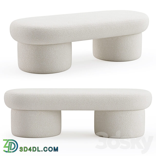 Zuster Cloud Sculptured Ottoman 3D Models