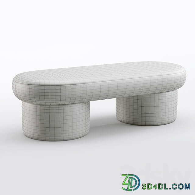 Zuster Cloud Sculptured Ottoman 3D Models