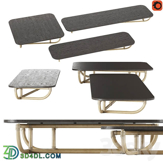 Tables Baxter Malacca 3D Models