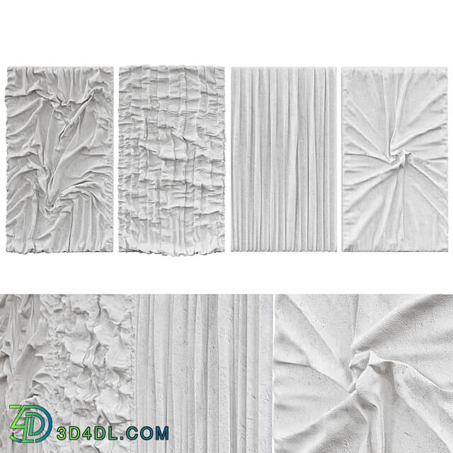 original abstract textured wall painting 3D Models