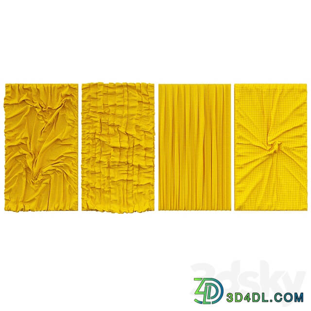 original abstract textured wall painting 3D Models