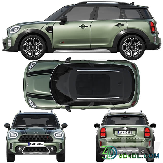 Mini Countryman S 2021 3D Models