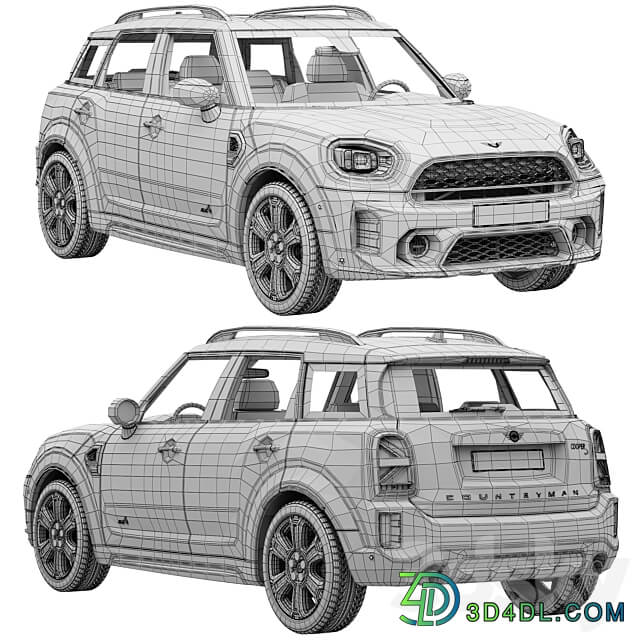 Mini Countryman S 2021 3D Models