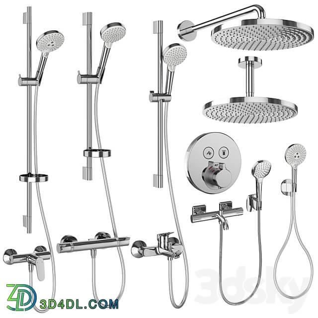 Hansgrohe set 160 mixers and shower systems Faucet 3D Models