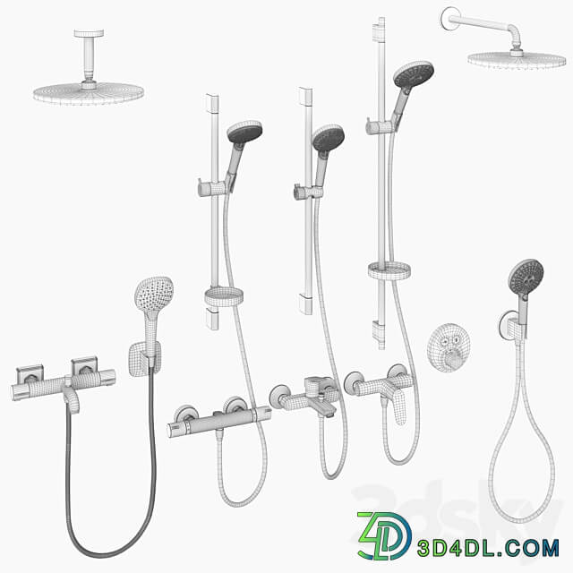 Hansgrohe set 160 mixers and shower systems Faucet 3D Models