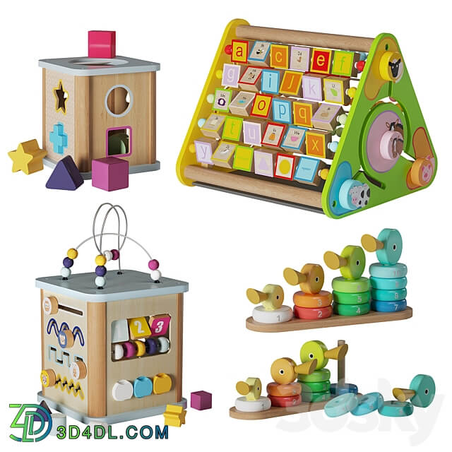 Developmental Toys 01 3D Models