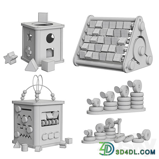 Developmental Toys 01 3D Models