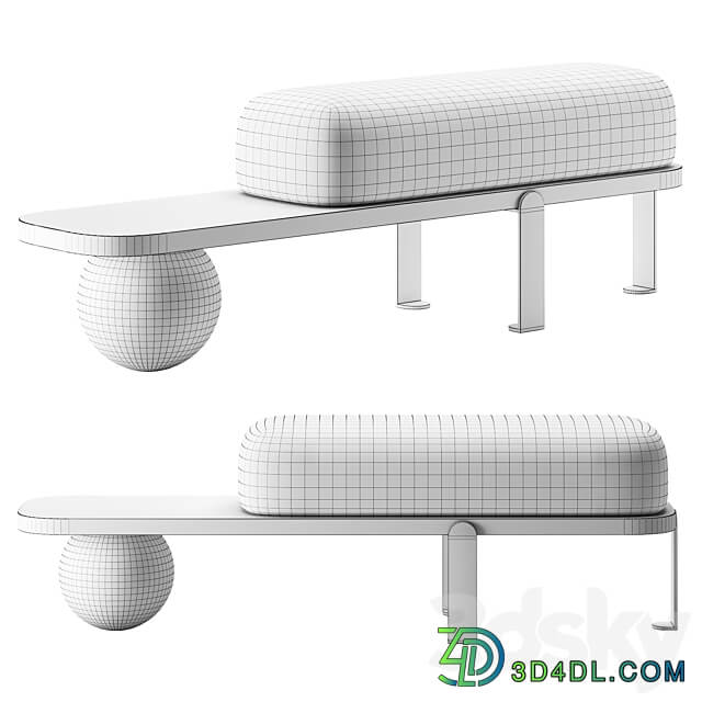 GOA Bench by LE BERRE VEVAUD 3D Models