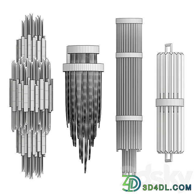 Luxxu Wall Lamps 2 3D Models