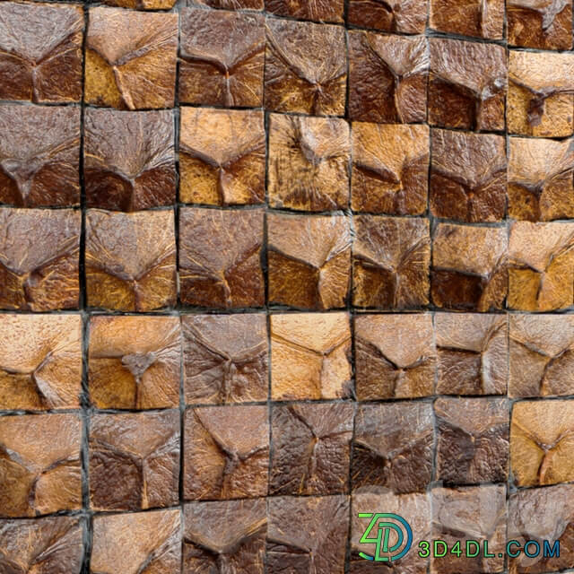 Coconut tiles Other decorative objects 3D Models