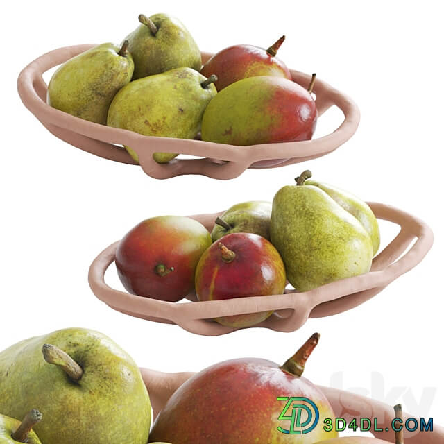 Nested fruit bowls 3D Models