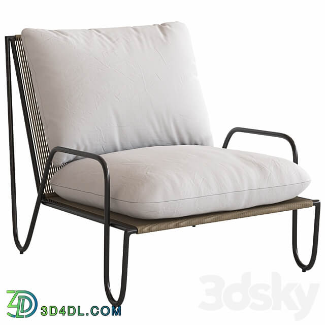 Coco Republic Shore Outdoor Lounge Chair 3D Models