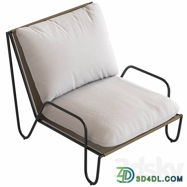 Coco Republic Shore Outdoor Lounge Chair 3D Models