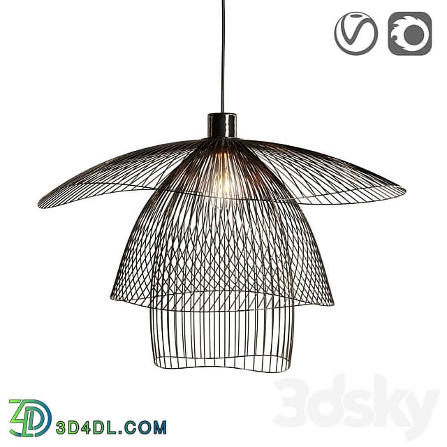 Pendant metal lamp PAPILLON Pendant light 3D Models