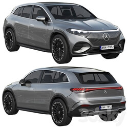 Mercedes Benz EQS SUV 2023 3D Models 