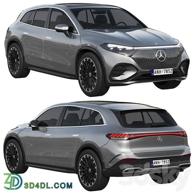 Mercedes Benz EQS SUV 2023 3D Models