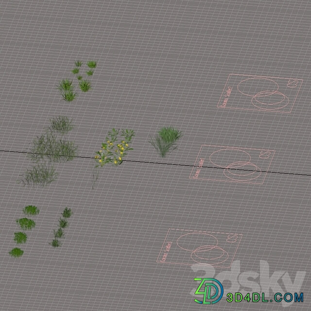 spring summer grass 3D Models