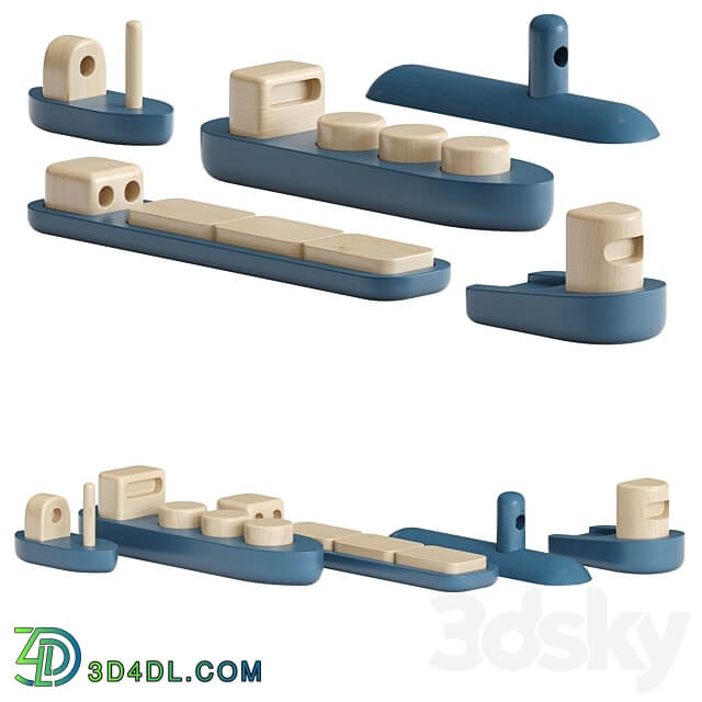 Toys Permafrost Shipping Complete Set 3D Models