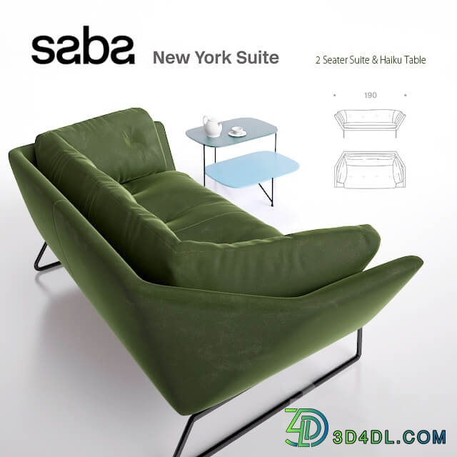 New York Suite by Saba Italia 2 Seater and Haiku