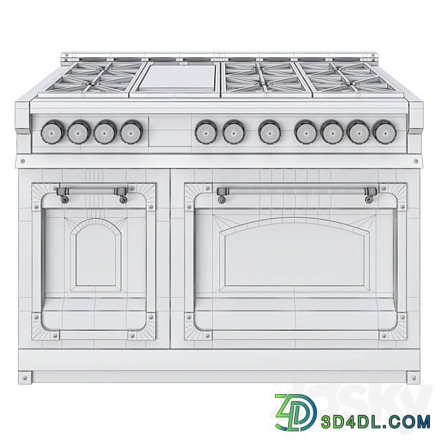 Stove FIORENTINA OGG486FC 3D Models