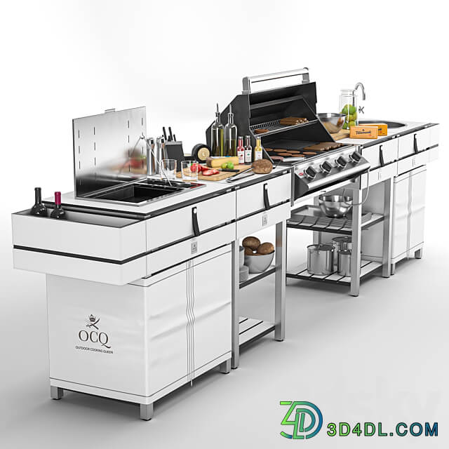 OCQ Modular Barbecue 3D Models