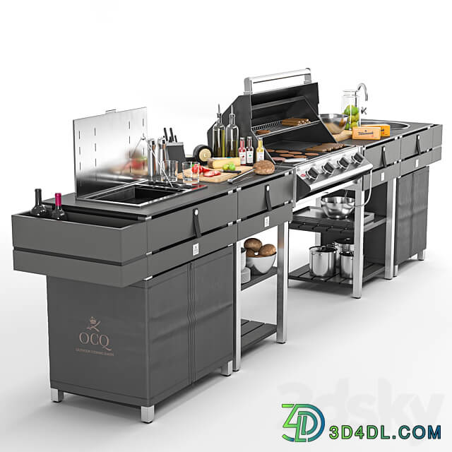 OCQ Modular Barbecue 3D Models