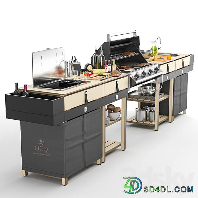 OCQ Modular Barbecue 3D Models