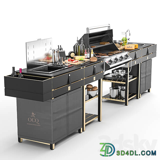 OCQ Modular Barbecue 3D Models