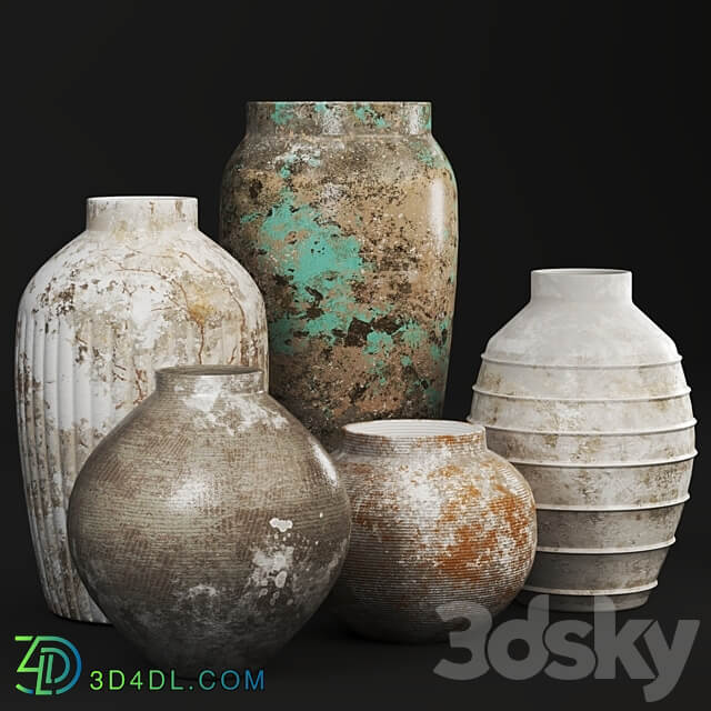 Rustic Concrete 3D Models