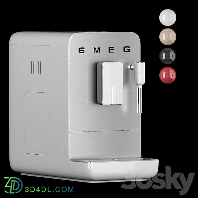 kitchen appliance1 Smeg Coffee Machine 3D Models