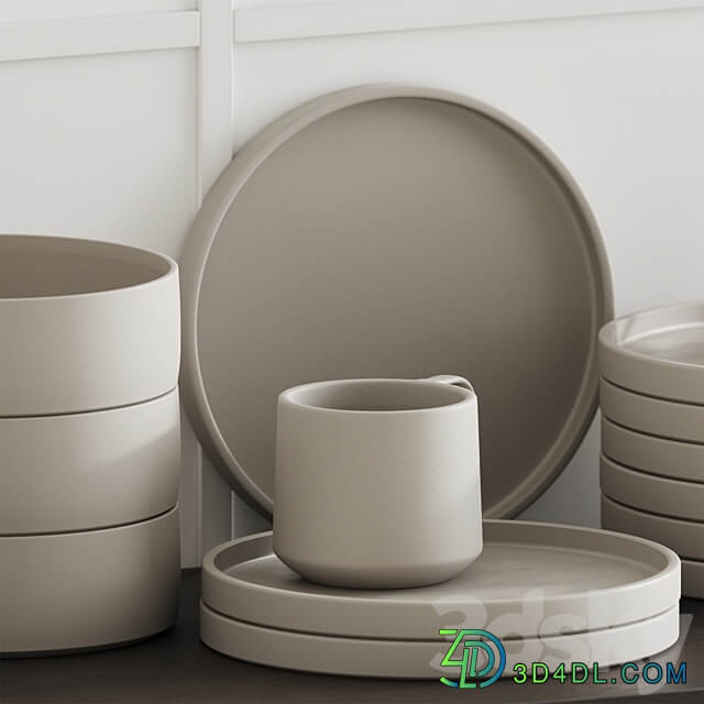 Tableware 03 3D Models